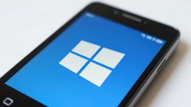 Primer plano suave de móvil Windows Phone