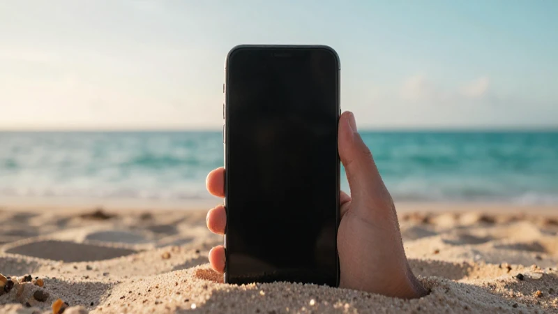 Complet guía sobre APN St Maarten Telcell SX para usuarios móviles 3 Teléfono inteligente al atardecer en la playa