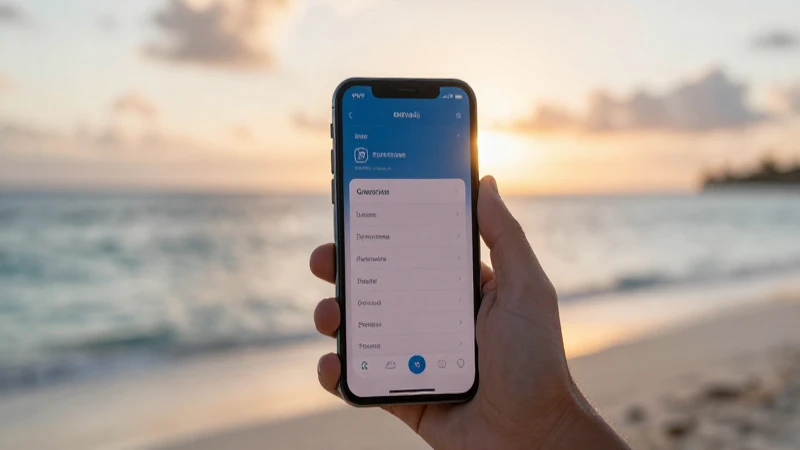 Complet guía sobre APN St Maarten Telcell SX para usuarios móviles 4 Atardecer caribeño con ajustes de red visibles