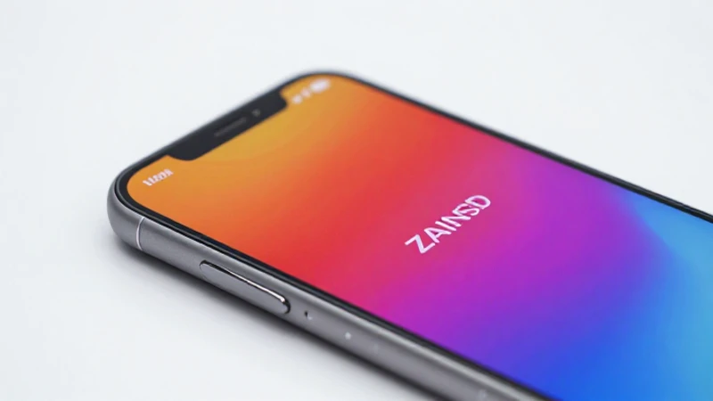Foto limpia de iPhone con logotipo Zain