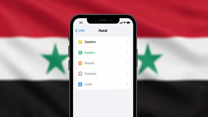 Configuración Detallada de APN para MTN Syria SY 4 Teléfono muestra ajustes con bandera siria