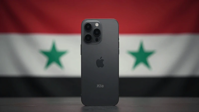 Dispositivo iOS, fondo sirio, luz cinematográfica