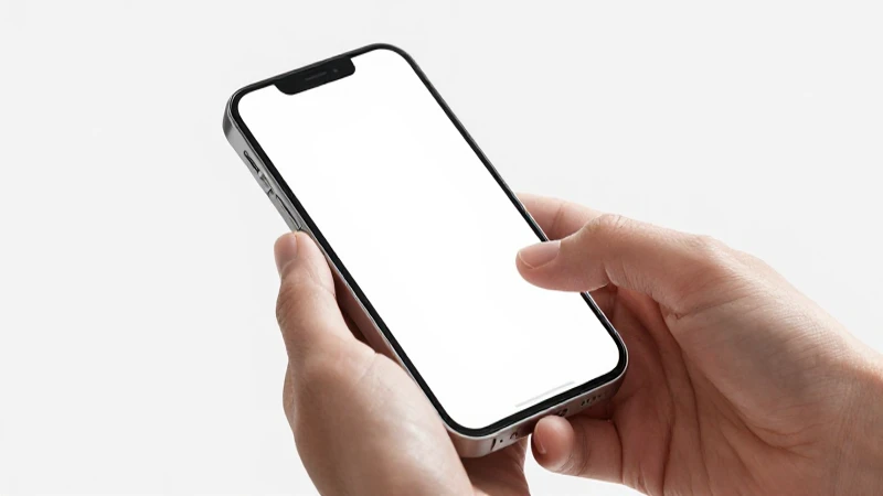 Fotografía limpia del iPhone en uso
