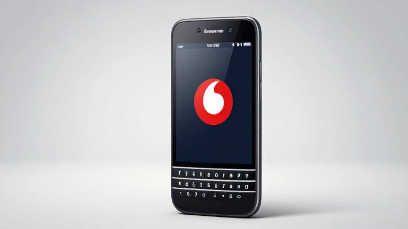 Smartphone BlackBerry en estudio con enfoque suave
