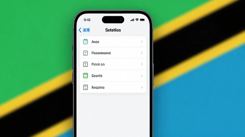 Teléfono con ajustes, fondo de Tanzania, limpio