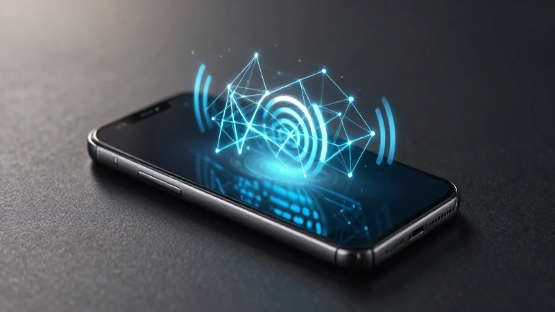 Teléfono moderno con señal luminosa