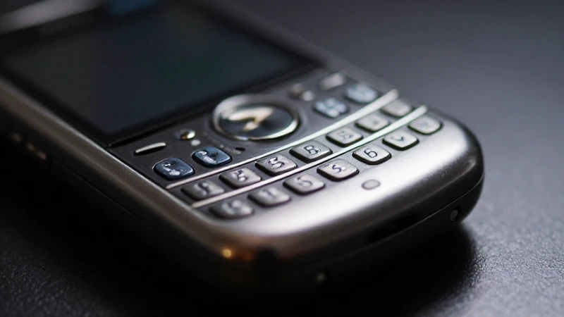 Fotografía dramática de un móvil BlackBerry