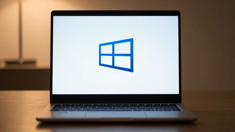 Portátil Windows con luz suave y enfoque nítido