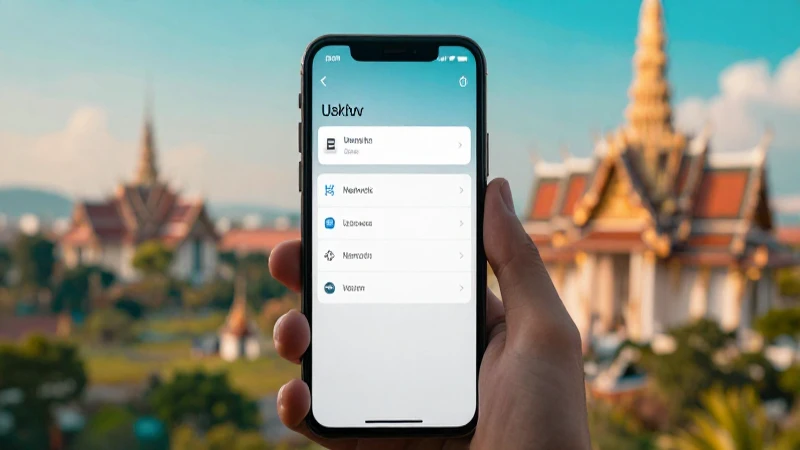 Completando la Guía Definitiva para Configurar APN Thailand DTAC APN Settings 4 Smartphone, paisaje tailandés, iluminación cinematográfica