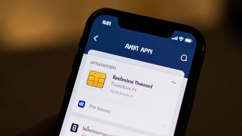 Configuración de red con SIM tailandesa