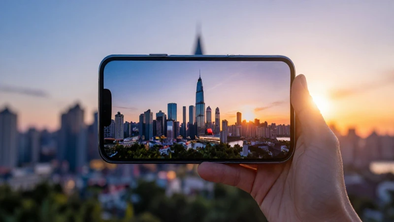 APN TIGO EL SALVADOR 5G: ¡DESCUBRE cómo CONFIGURAR! 3 Smartphone captura un paisaje urbano cinematográfico