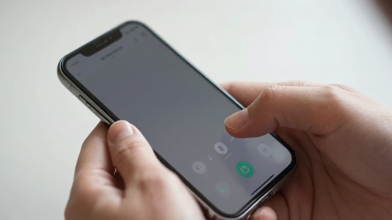 Primer plano del iPhone con ajustes suaves