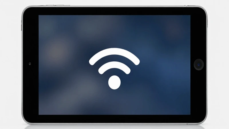 iPad iluminado con enfoque suave