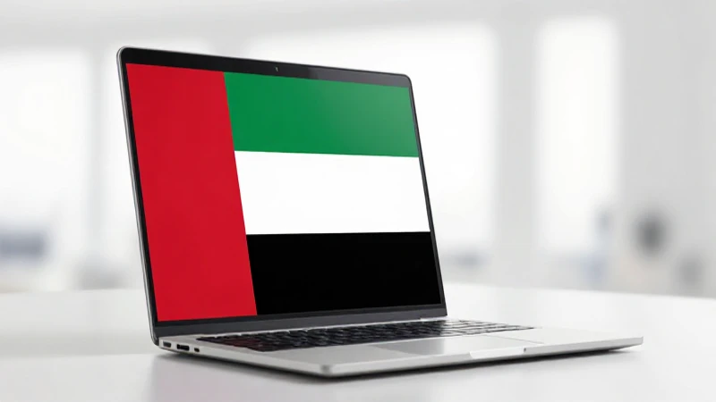 Guía Completa sobre APN UAE Du AE para Windows 3 Portátil con bandera de Emiratos Árabes