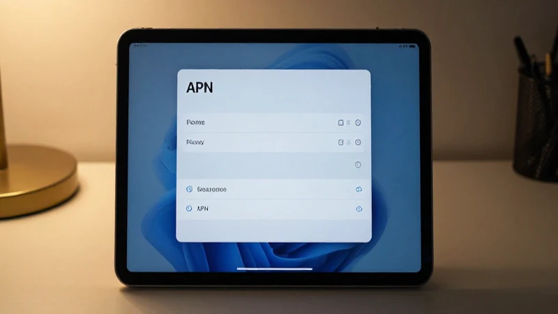 Producto iPad resaltado con luz cálida