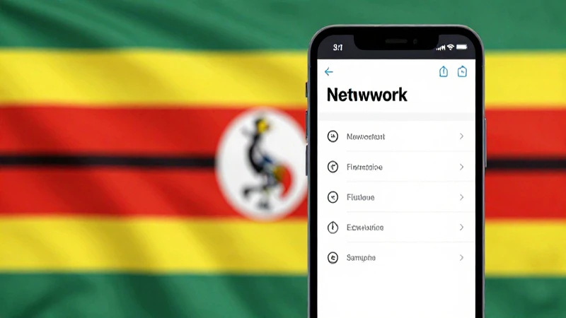 Guía Completa sobre APN Uganda Airtel UG para Conexión Móvil 5 Móvil con ajustes, fondo Uganda, luz brillante