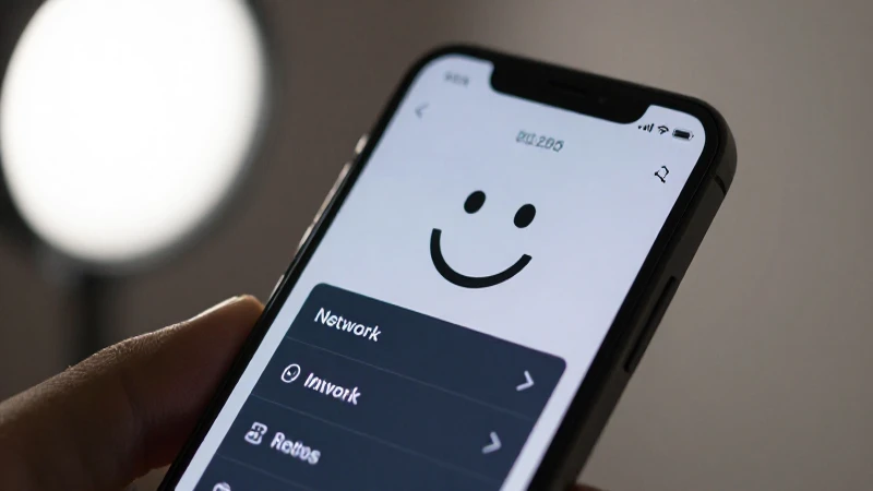 Cómo Configurar APN Uganda Smile UG para una Conexión Óptima 5 Smartphone muestra ajustes, sonriendo al fondo