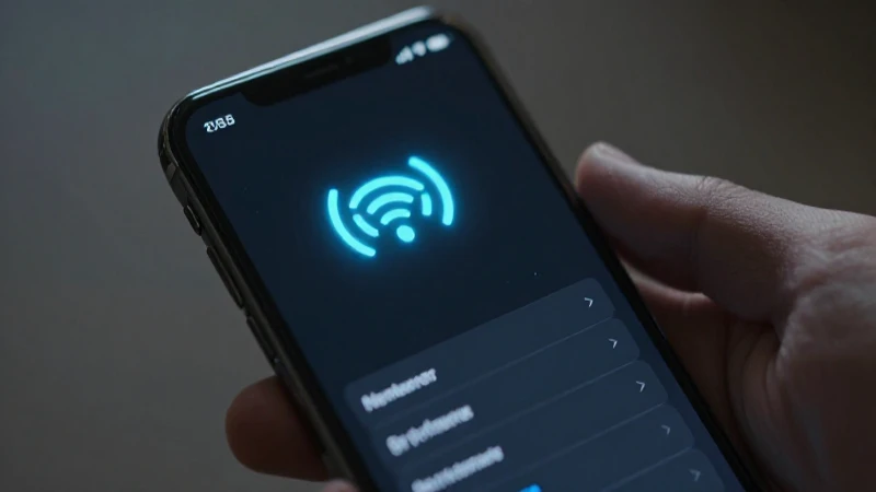 Teléfono muestra señal brillante de datos