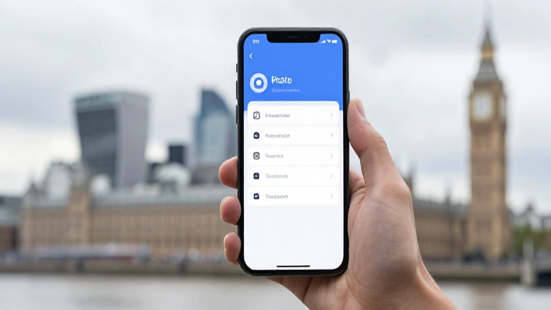 Smartphone muestra ajustes sobre fondo difuminado