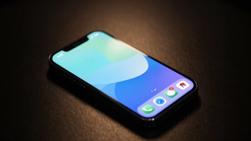 Pantalla brillante de móvil bajo luz suave