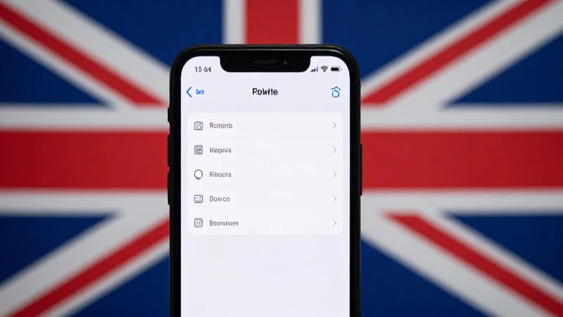 Configurar APN UK Now PAYG: Guía Completa Paso a Paso 3 Teléfono con ajustes de red y bandera británica