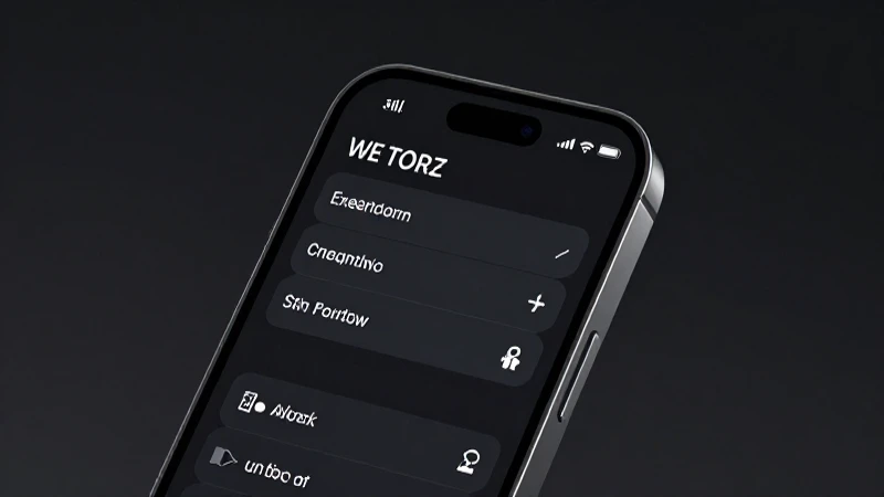 Teléfono inteligente con menú y luces modernas