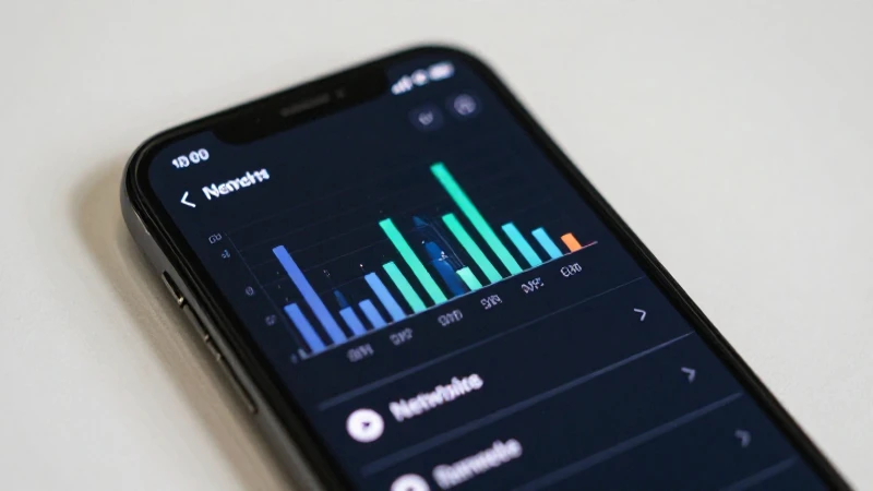 Teléfono muestra configuración con barras de señal