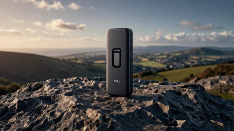 Paisaje británico iluminado por MiFi cinematográfico