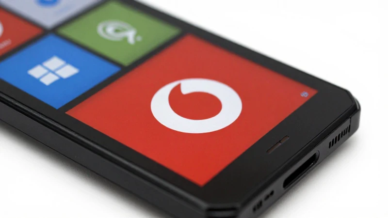Luz suave ilumina un Windows Phone Vodafone