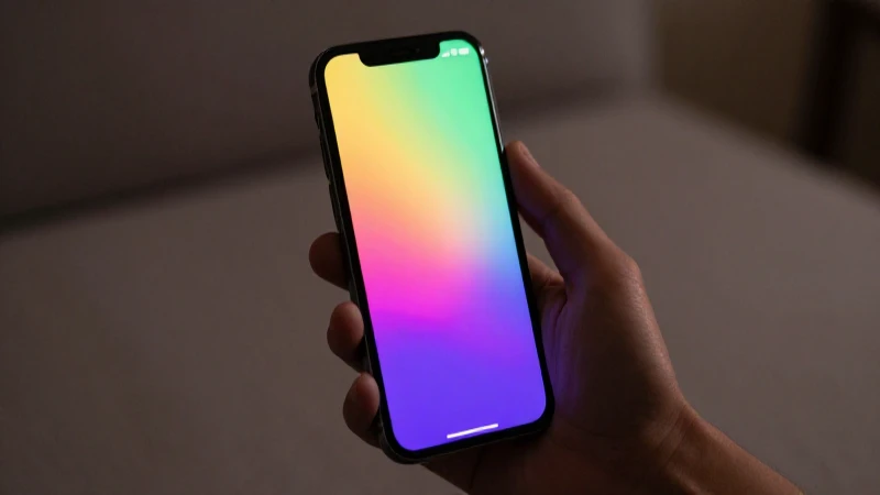Luz suave resalta el móvil brillante