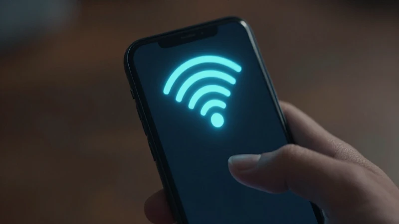 Smartphone Android con señal 5G suave