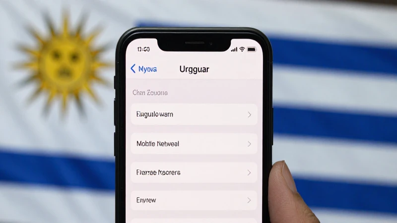Ajustes móviles uruguayos bajo luz suave