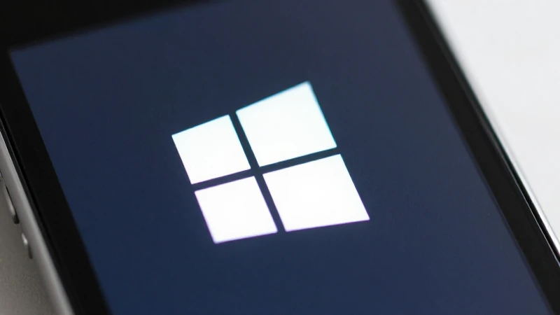 Primer plano difuso de Windows Phone