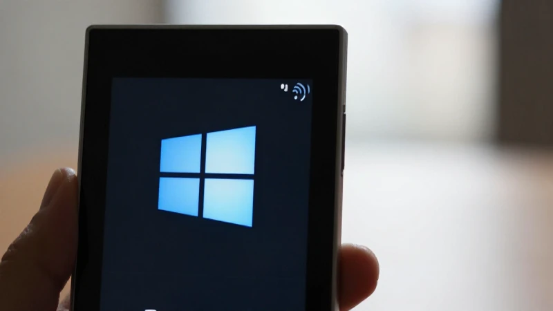 Luz suave ilumina señales de Windows Phone