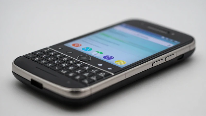 Primer plano de un Blackberry con poca profundidad