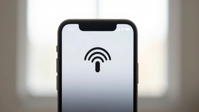 Un iPhone resalta suavemente con luz tenue