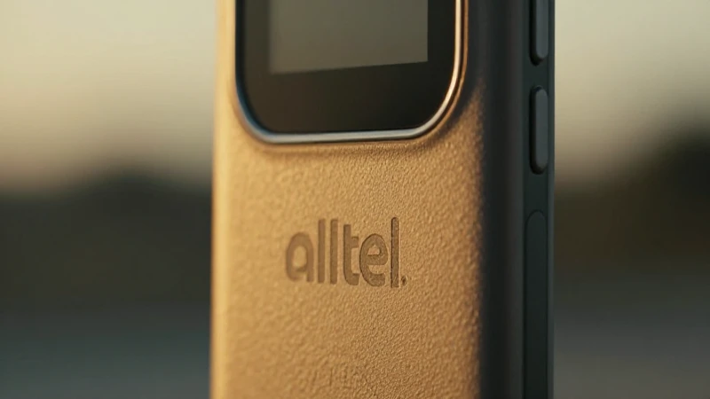 Smartphone Android con el logo antiguo Alltel