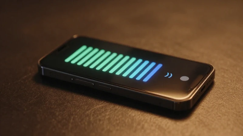 Smartphone brillante con señal cálida