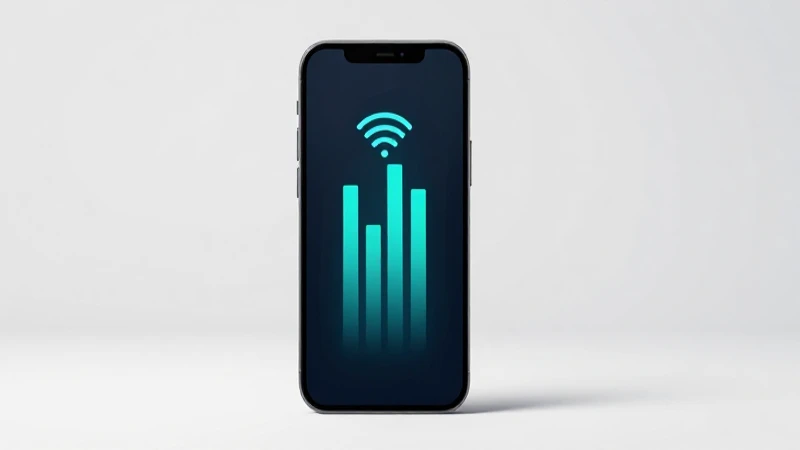 Teléfono Android, señal e iluminación suave
