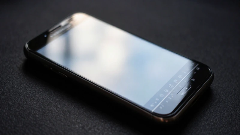 Pantalla brillante del BlackBerry con luz cinematográfica