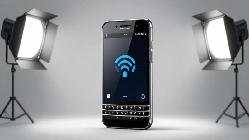 Ilustración técnica de BlackBerry con barras inalámbricas