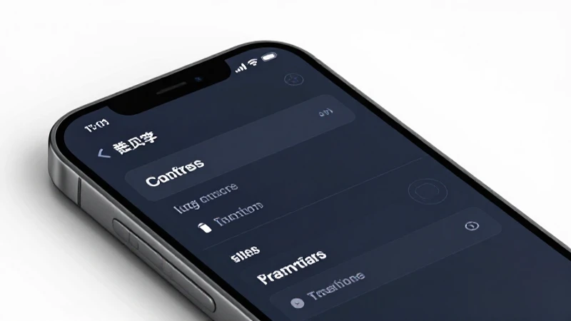 Menú de ajustes en smartphone, diseño moderno