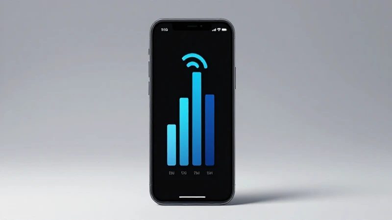 Teléfono Android, señal móvil y luz suave