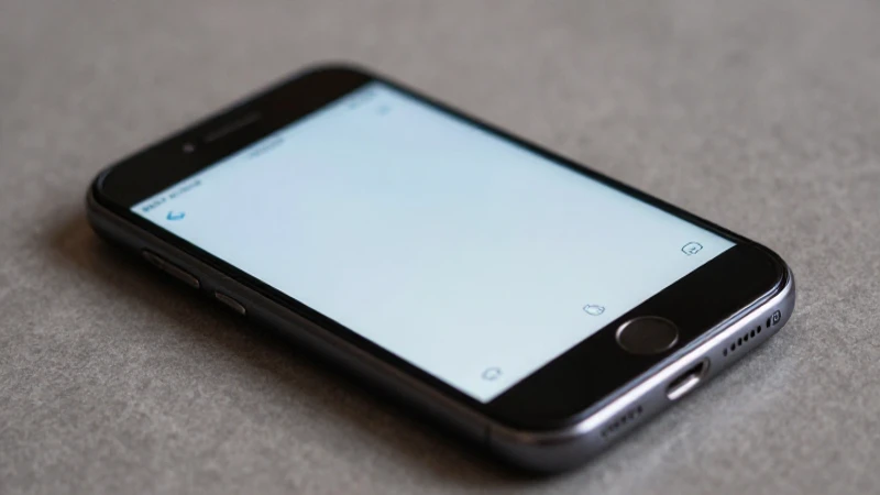 Smartphone Android, pantalla cercana, luz suave