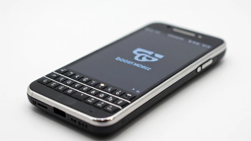 Celular BlackBerry en estudio con luz suave