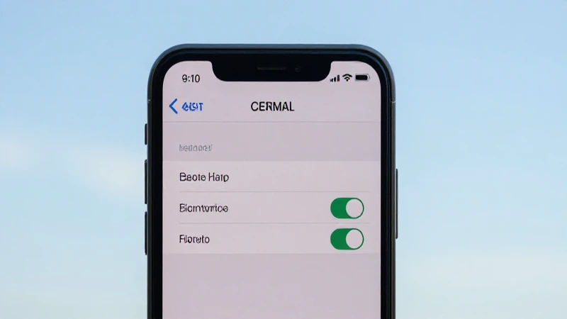 Clara imagen del teléfono con ajustes celulares