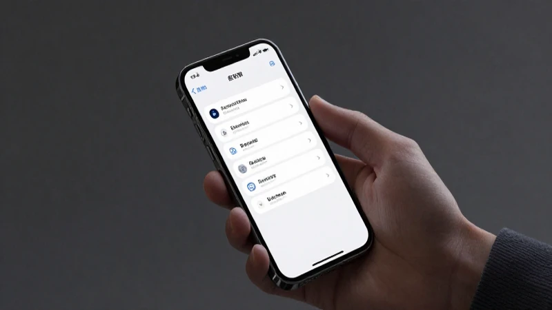 Smartphone muestra ajustes con buena señal