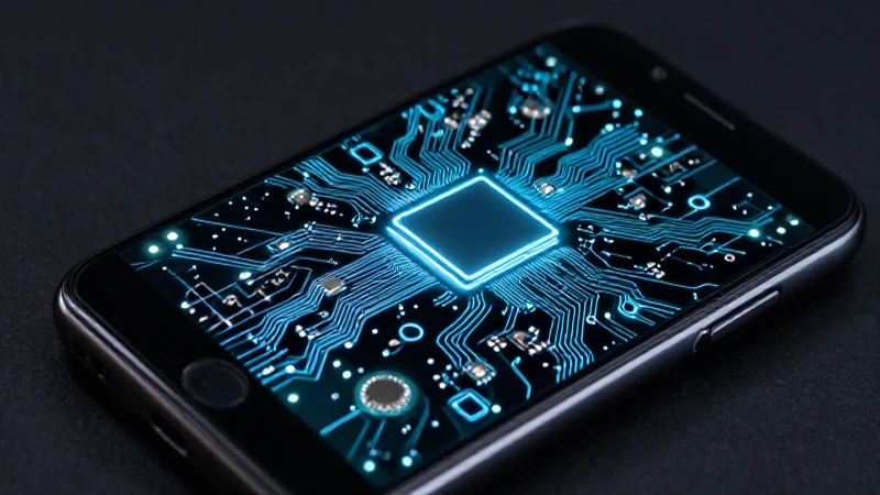 Smartphone Android con diseño moderno e iluminación dramática