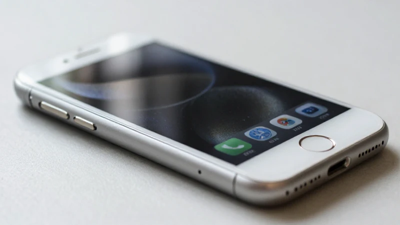 iPhone al detalle con luz natural