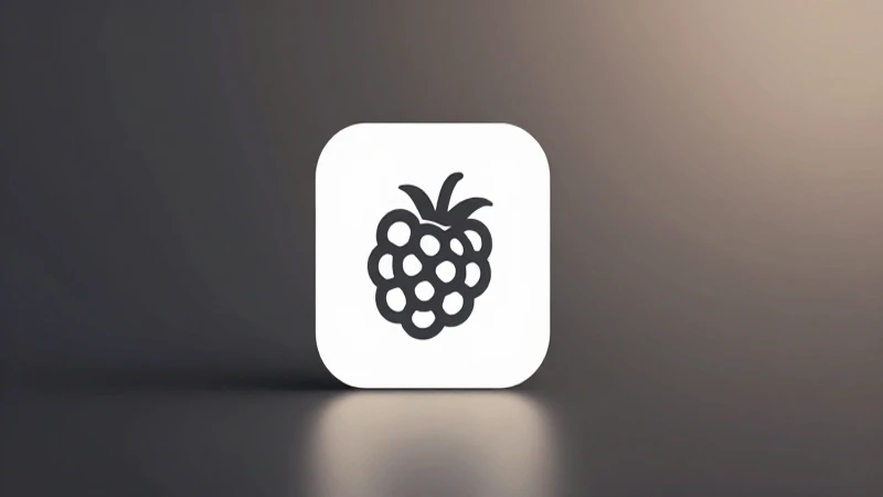 Teléfono Blackberry sobre fondo difuminado